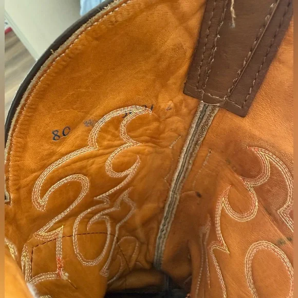 Savoia Boot  Brown Python Leather Western Boot Men 9 - Picture 7 of 7